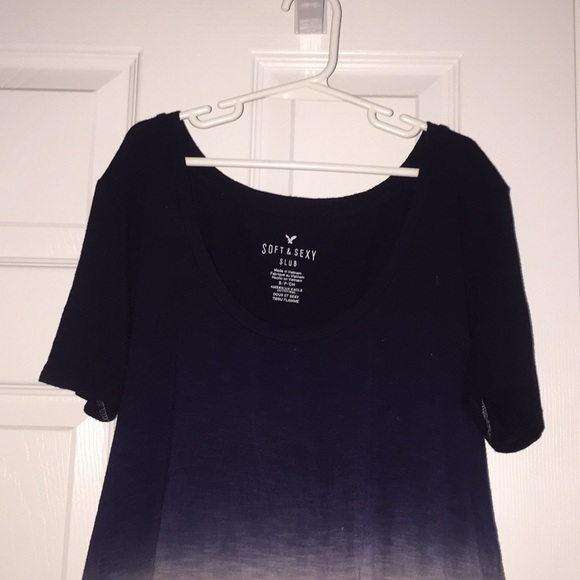 blue and purple ombré american eagle shirt - Picture 3 of 4